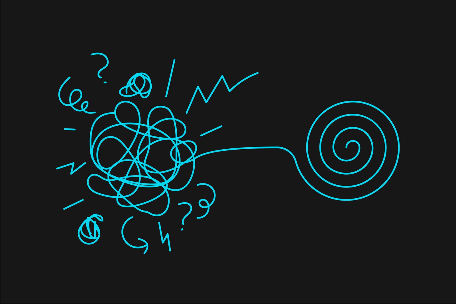 абстрактна илюстрация на психологична подкрепа